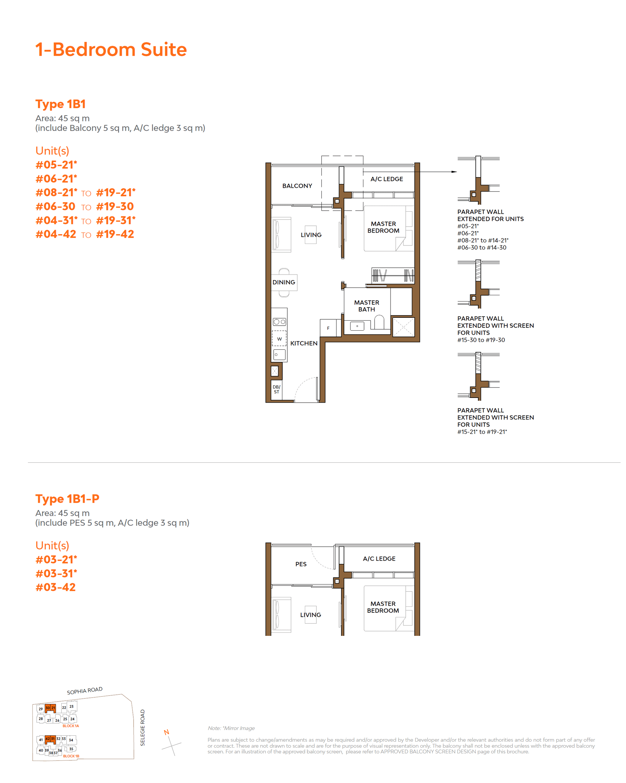 1B1-P floor plan