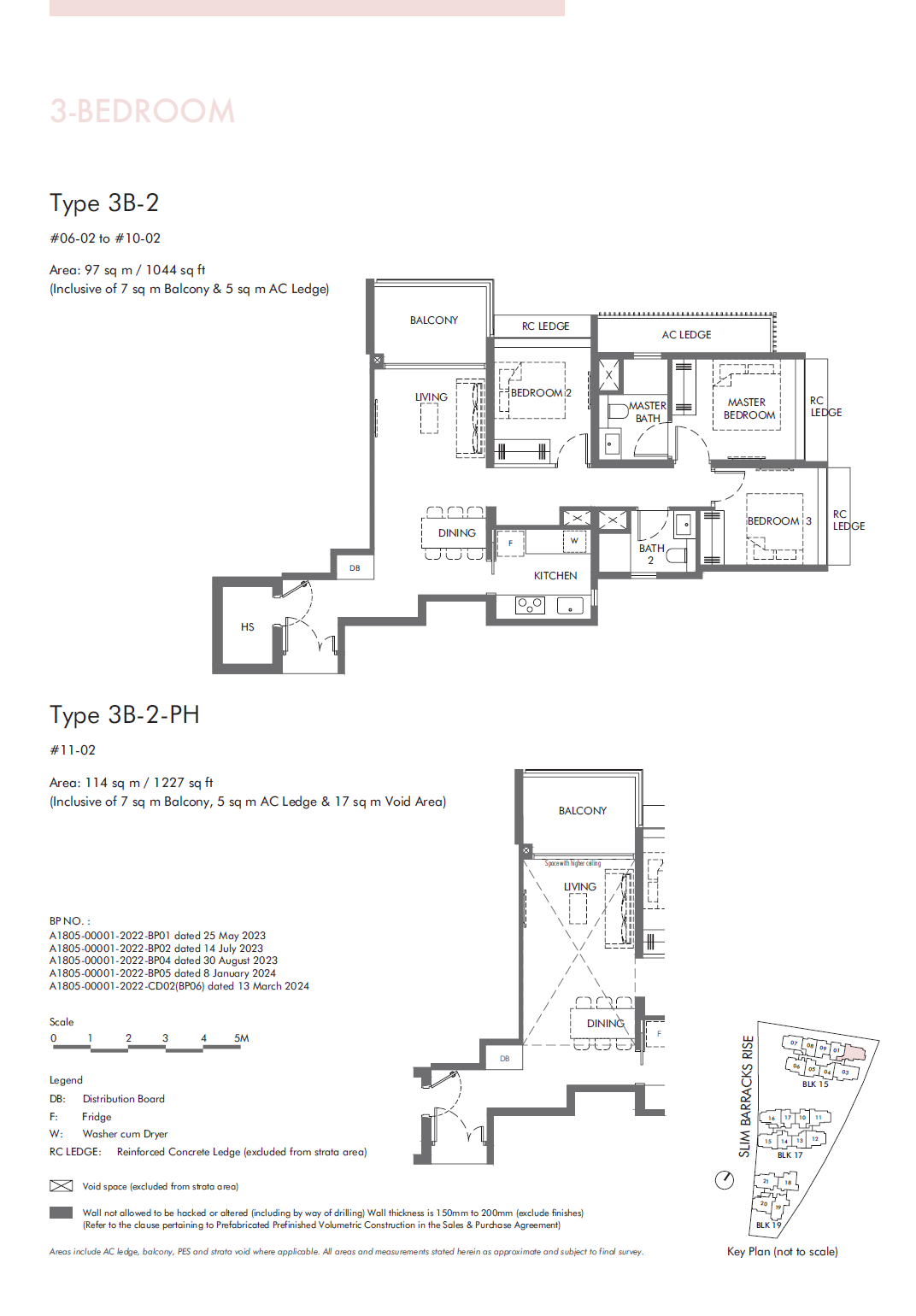 3B-2-PH floor plan