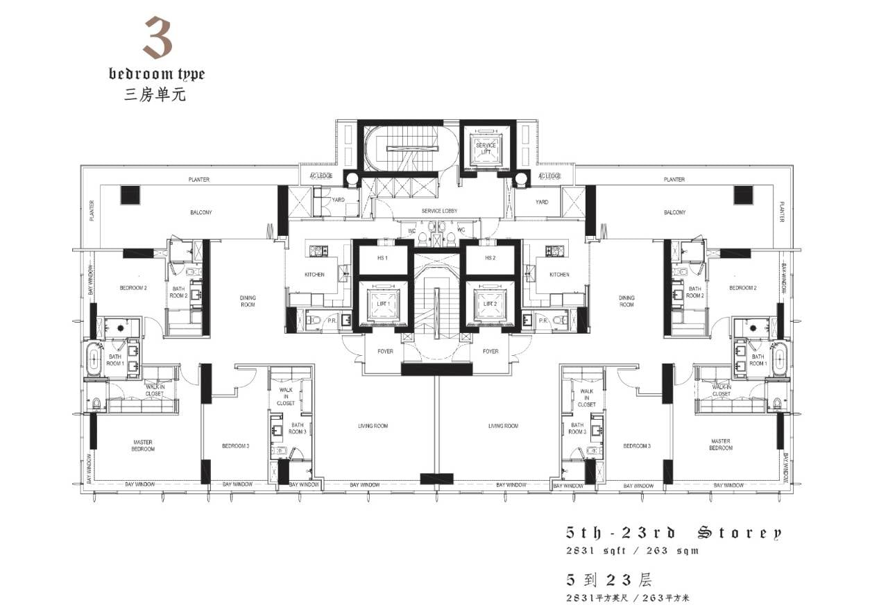 3 floor plan
