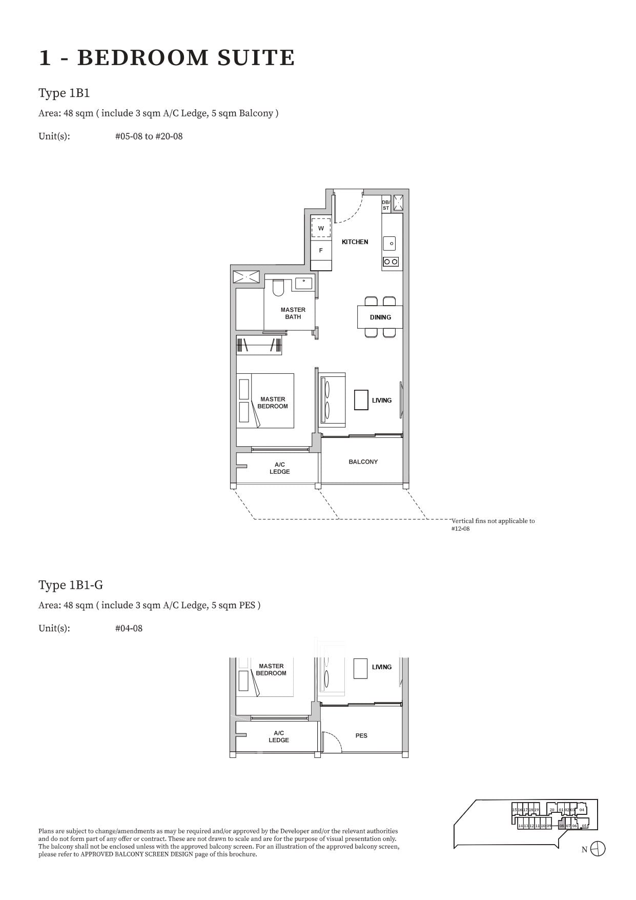1B1 floor plan