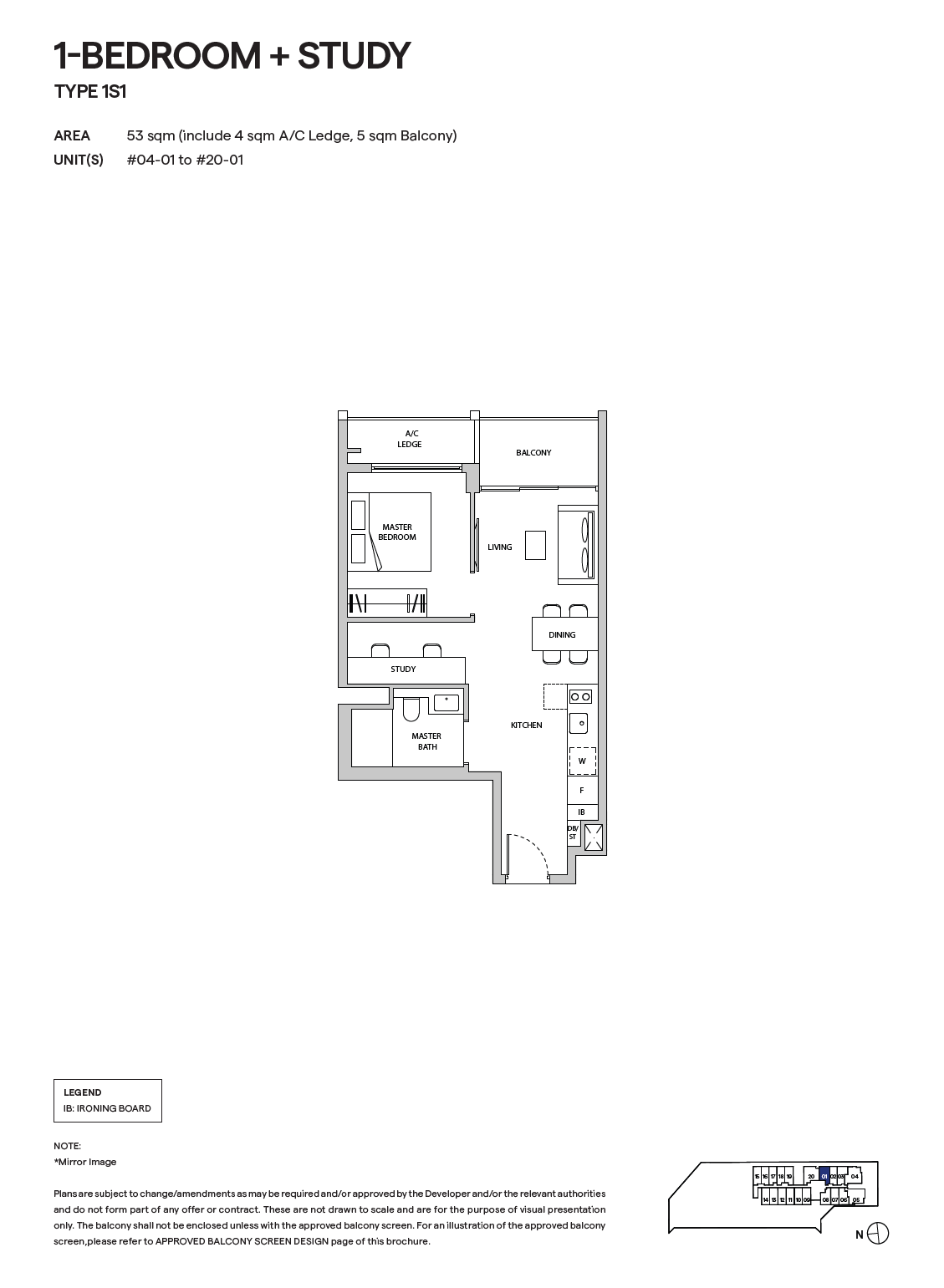 1S1 floor plan