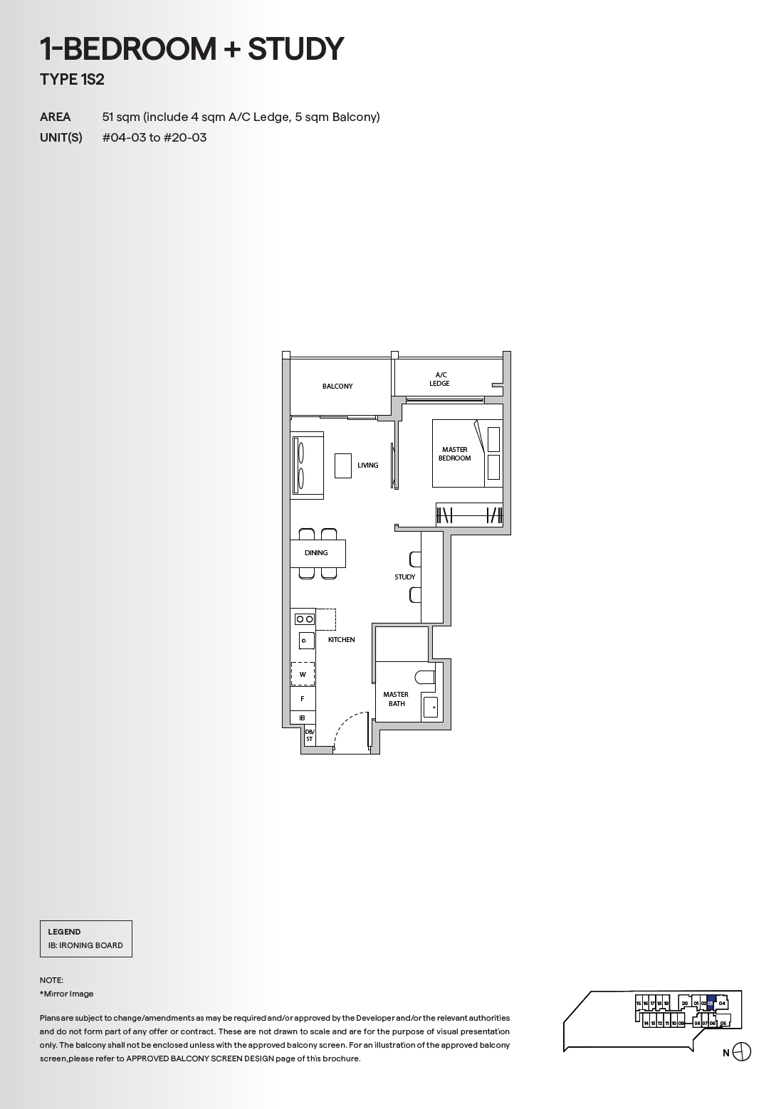1S2 floor plan