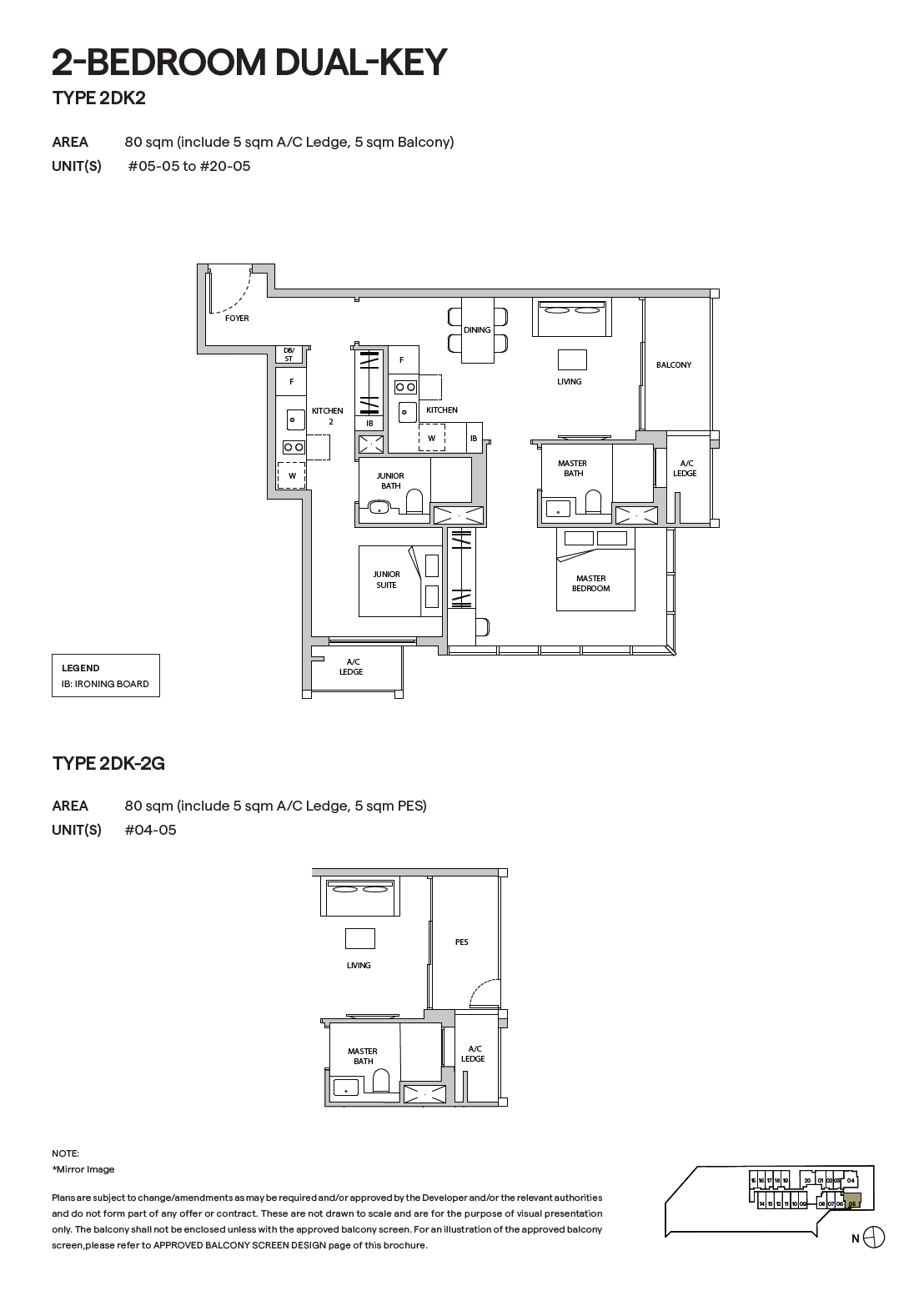 2DK2 floor plan