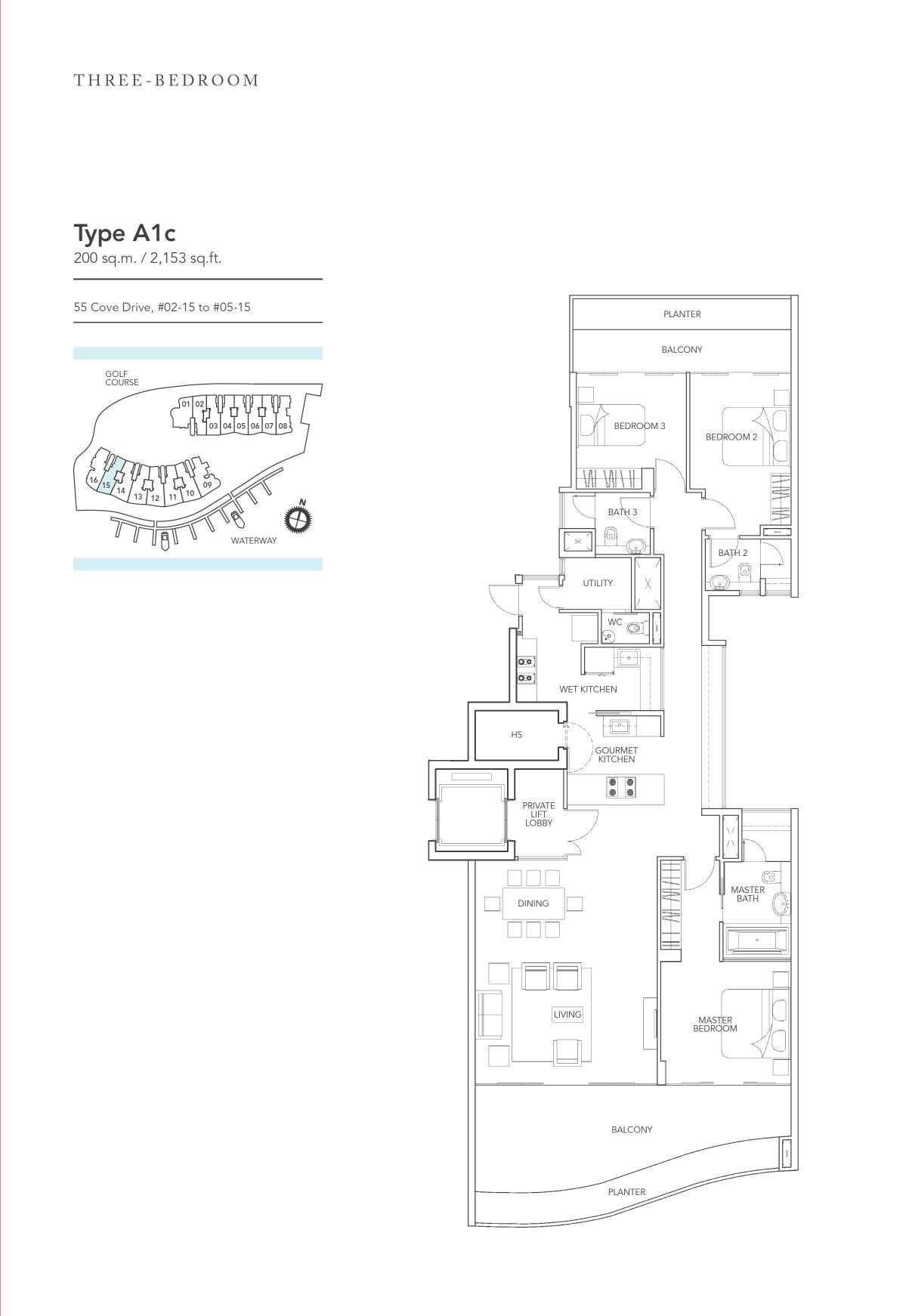 A1c floor plan