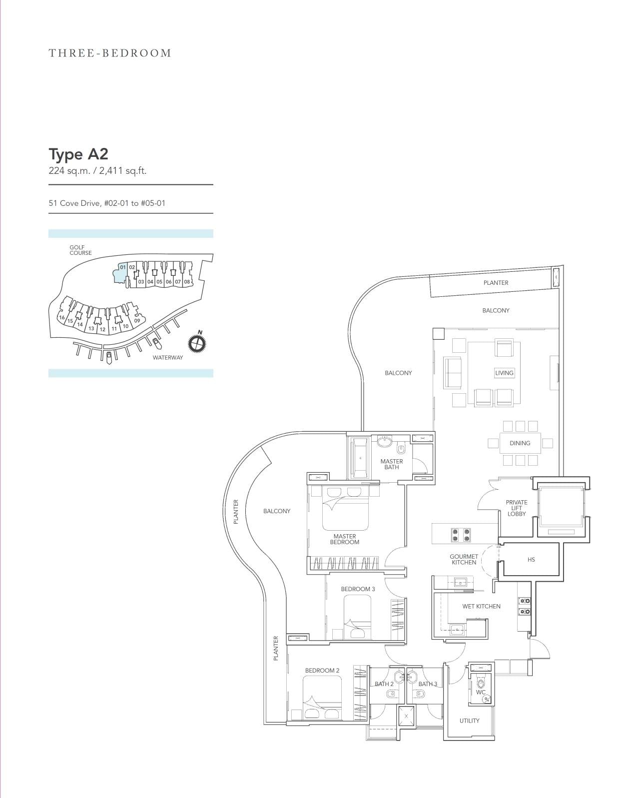 A2 floor plan