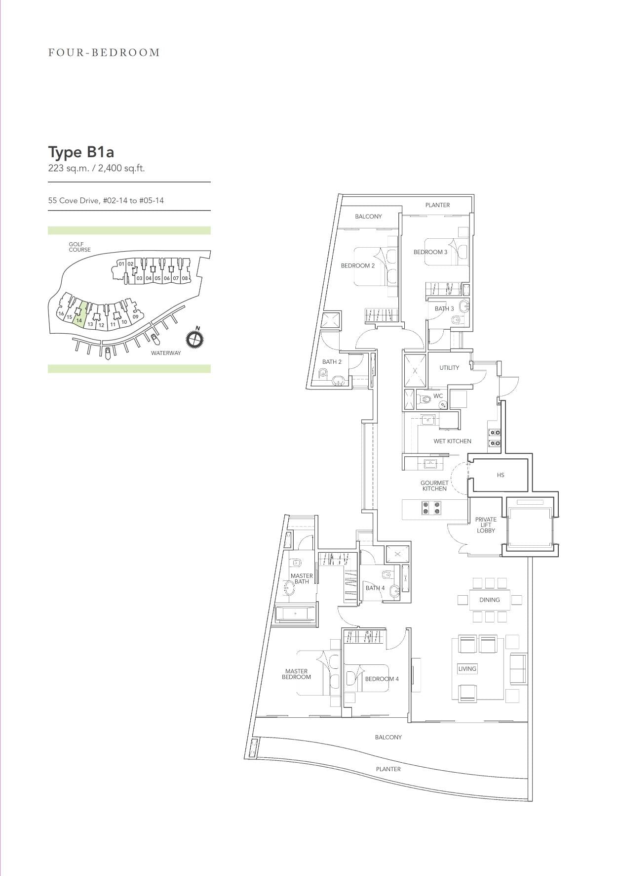 B1a floor plan