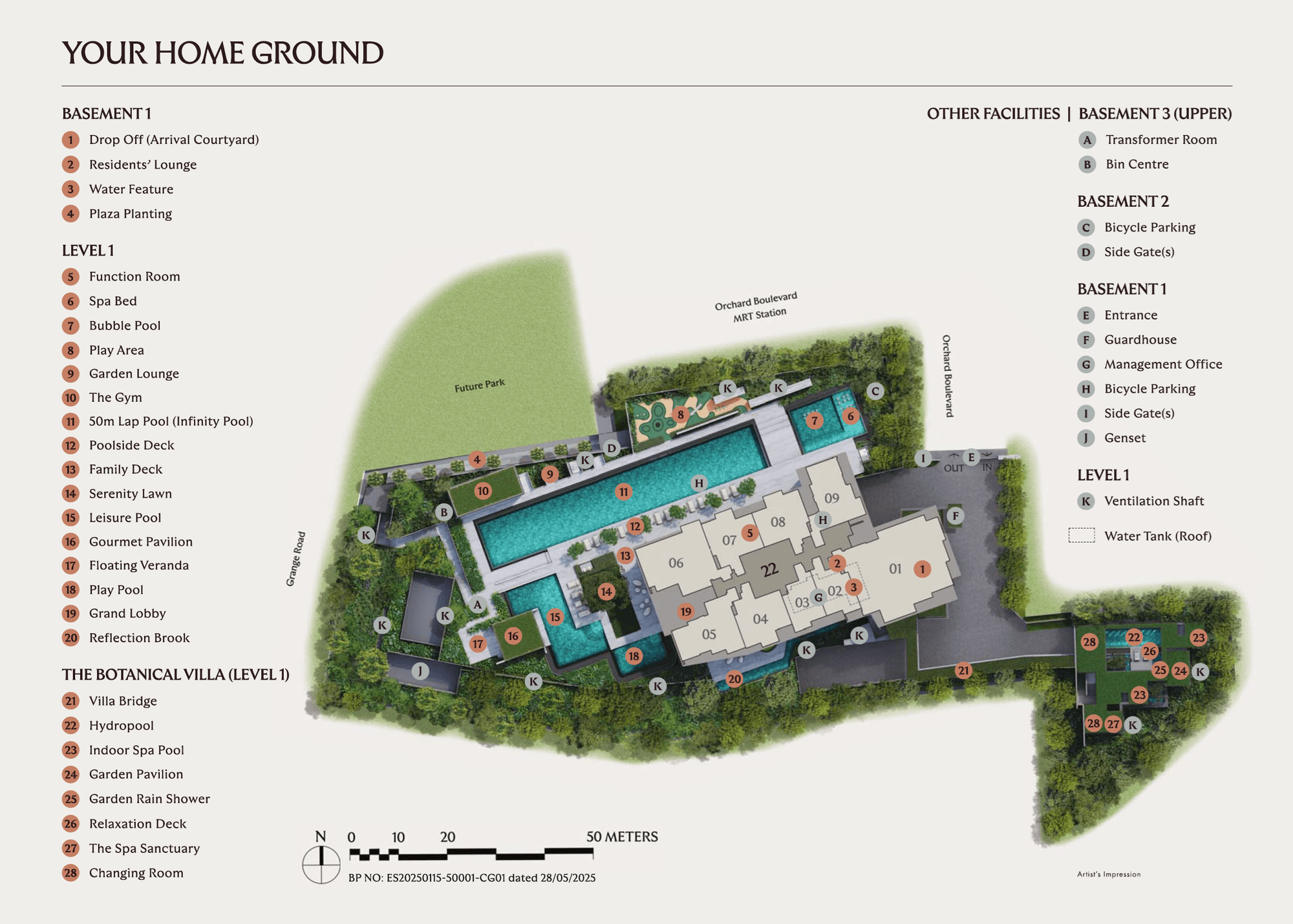 UPPERHOUSE at Orchard Boulevard 傲杰嘉苑 site plan 2