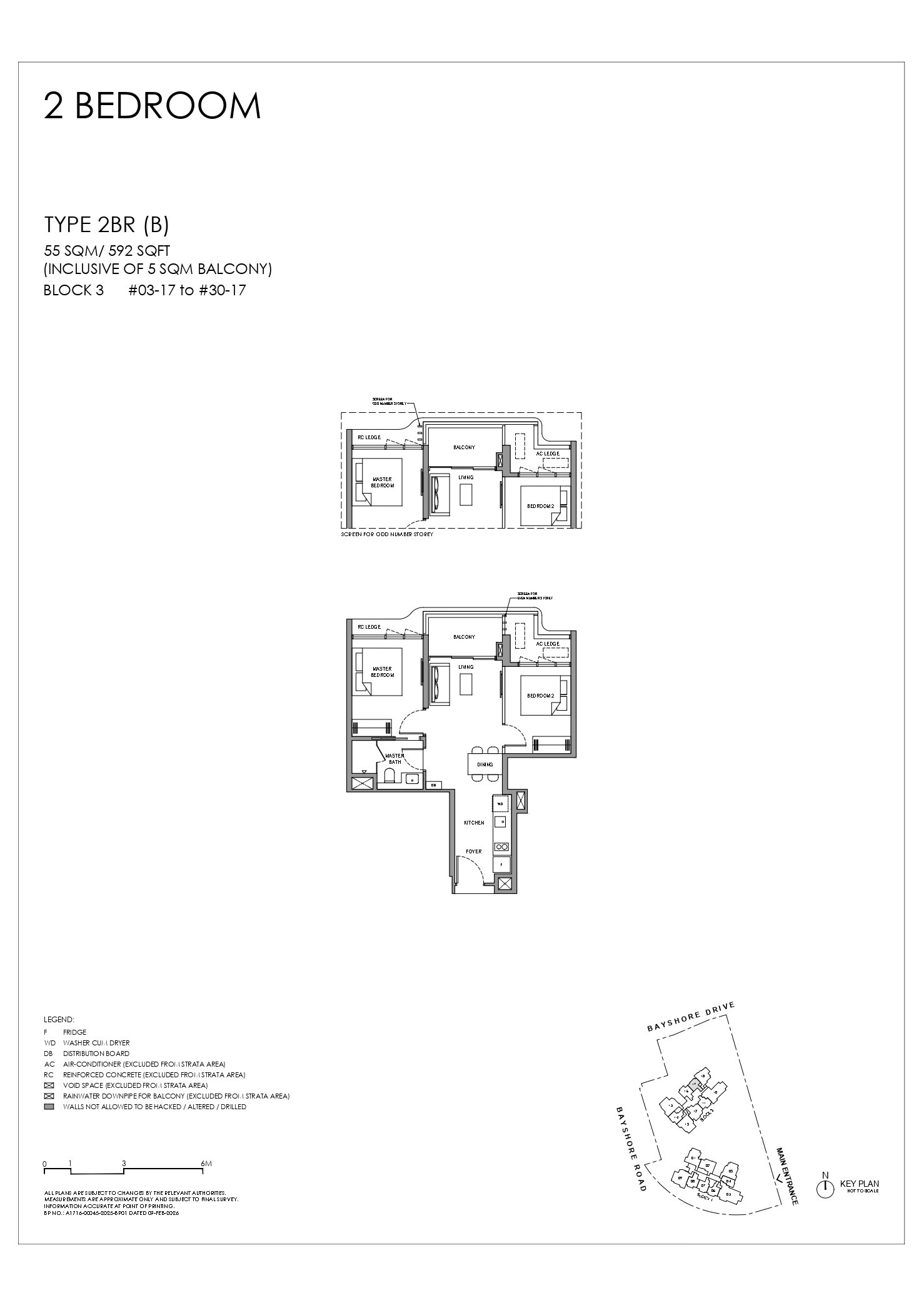 2BRB floor plan