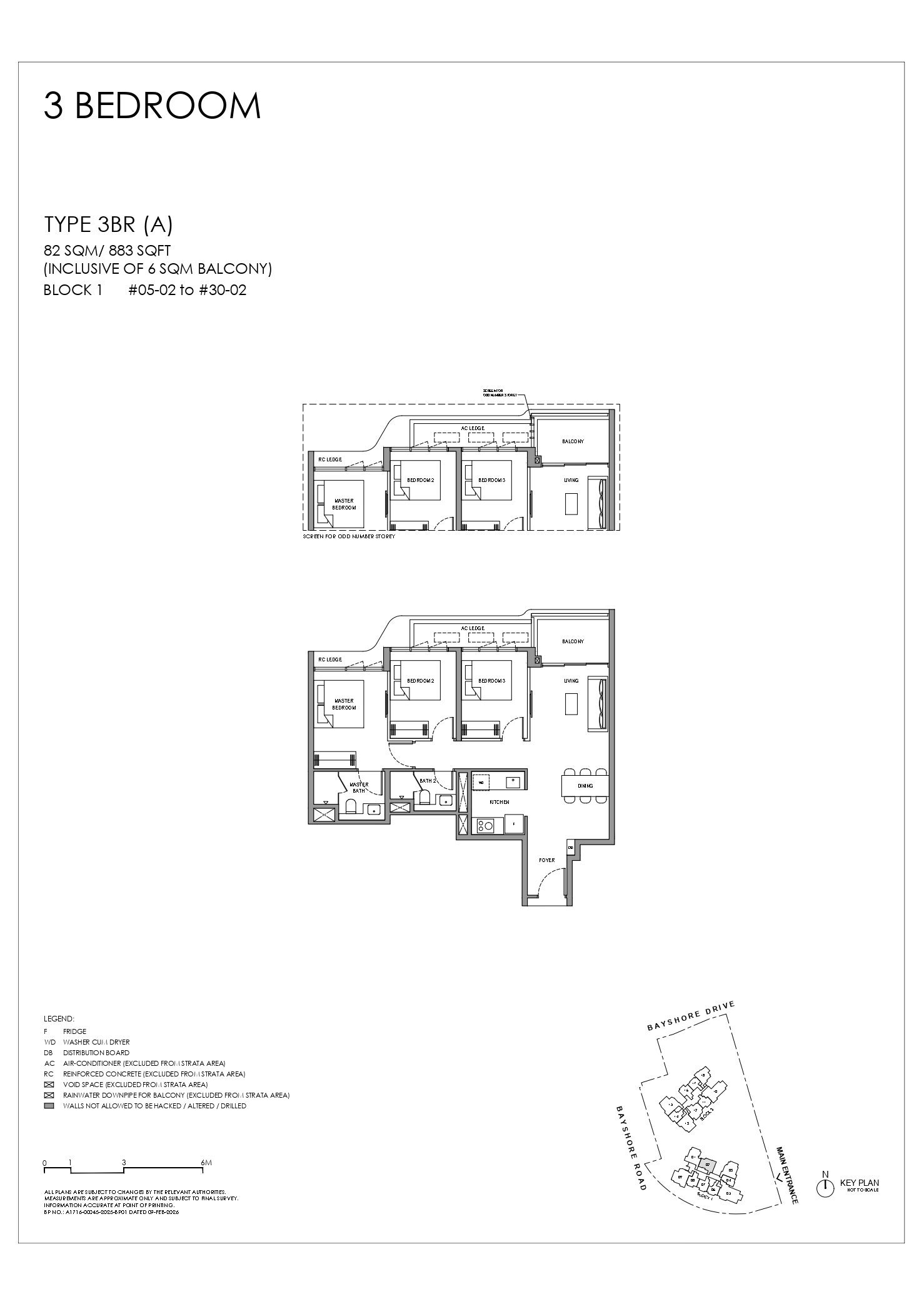 3BRA floor plan