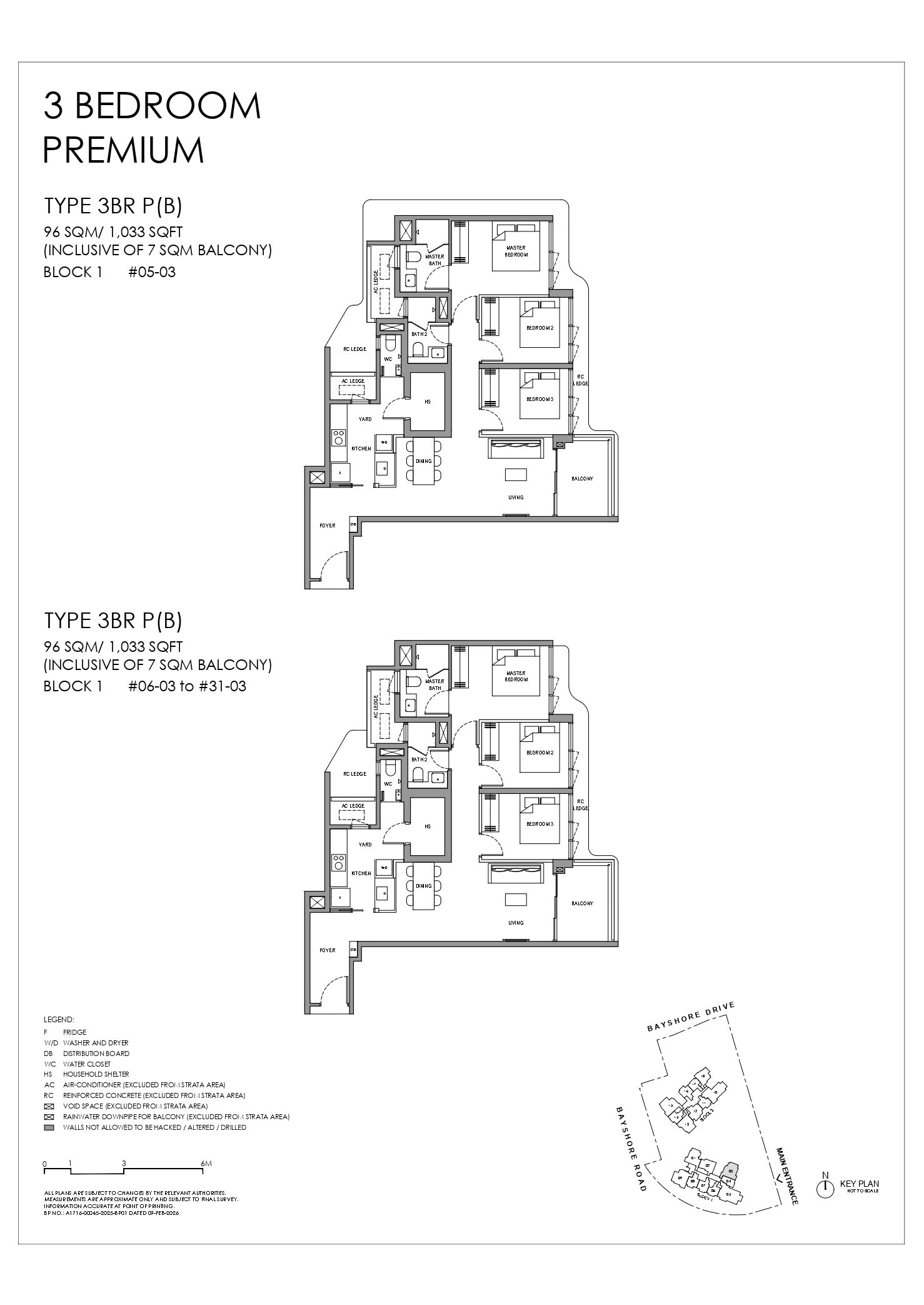 3BRPB floor plan