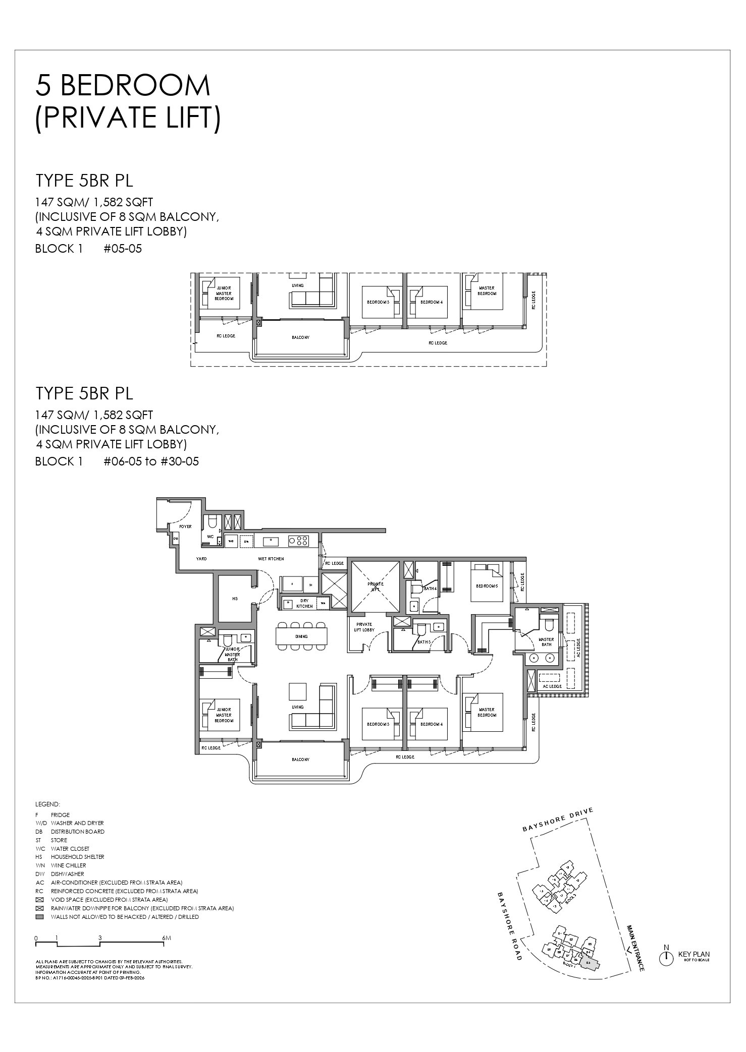 5BRPL floor plan